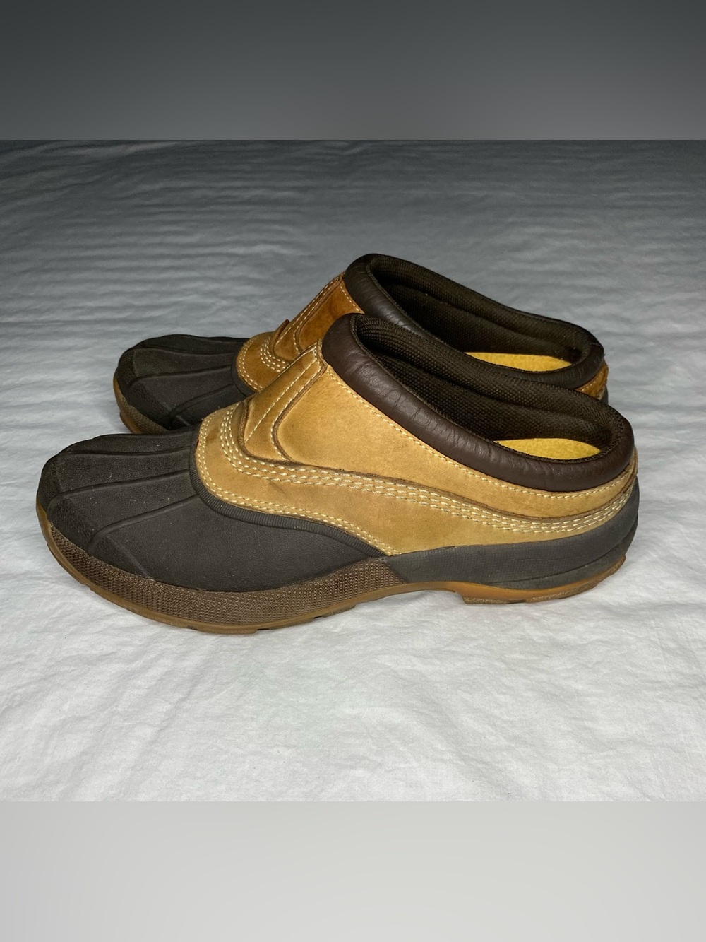 LL Bean Storm Chaser Mules Clogs Womens 8 M Duck Boots Slip On Shoes READ